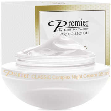 Premier Dead Sea Classic Night Cream, Age defying, nourishing, Moisturized skin with vitamins E and A 2.04.
