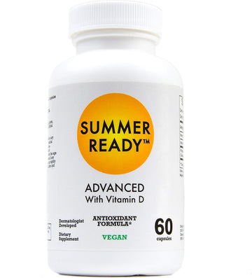 Summer Ready Advanced Skin Care Antioxidant Supplement Capsules - Vitamin D3 5000IU Plus Nicotinamide/Niacinamide/Niacin