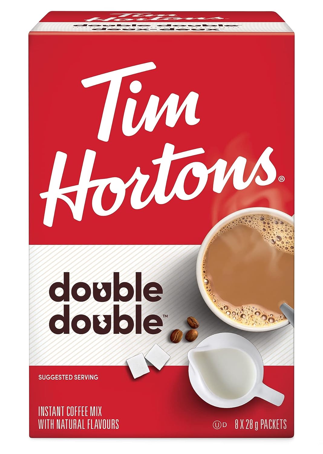 Tim Hortons Double Double Instant Coffee Mix,  (Imported from Canada)
