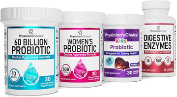 Physician's CHOICE Mega Bundle - 60B Probiotic, Kids Probiot