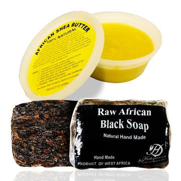 HERBOGANIC Yellow Shea Butter with Raw African Black soap