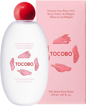 TOCOBO Vita Berry Pore Toner 5.07 . / 150, | Vitamin Facial Toner, Pore Tightening Toner, for Oily & Combination Skin | Vegan, Alcohol Free, Korean Skincare