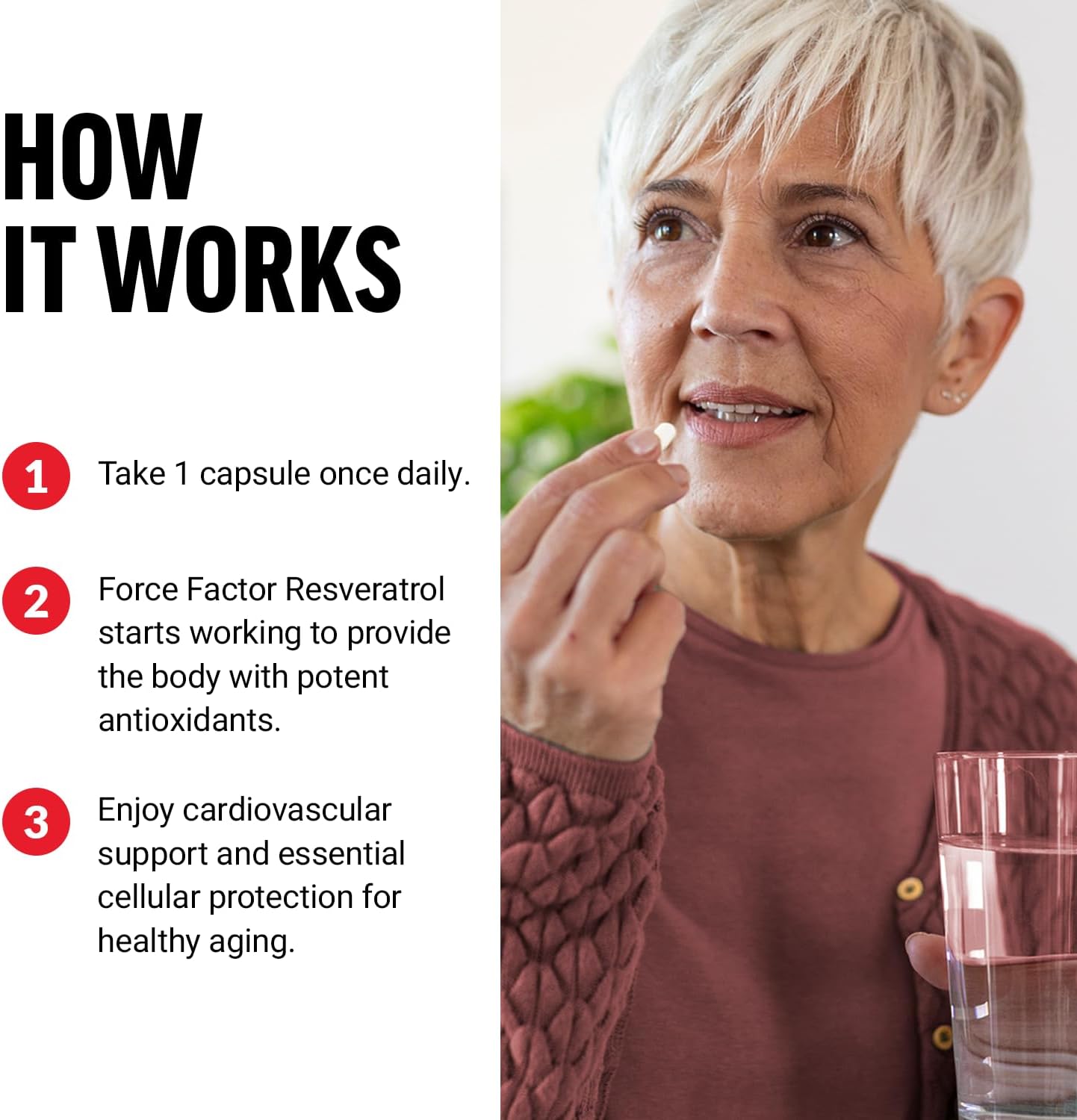  FORCE FACTOR Resveratrol Supplement to Support Heart Health