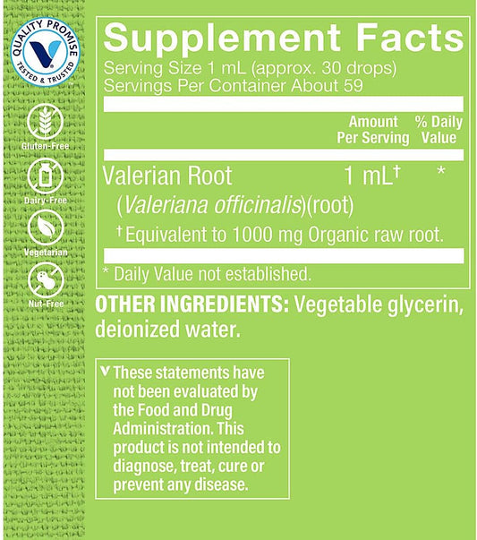 The Vitamin Shoppe Organic Valerian Root Extract 1000mg ? Supports Rel