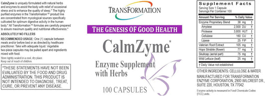 CalmZyme, 100 Capsules - #1 Practitioner Recommended - Maximize Digest3.2 Ounces