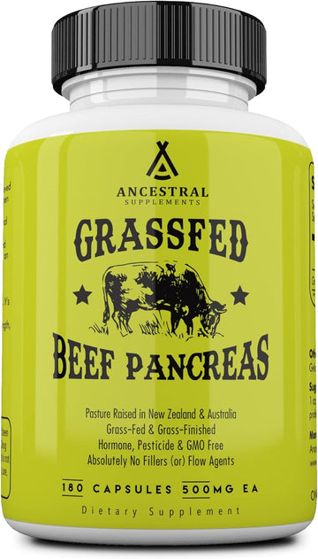 Ancestral Supplements Grass Fed Beef Pancreas Supplement, 50