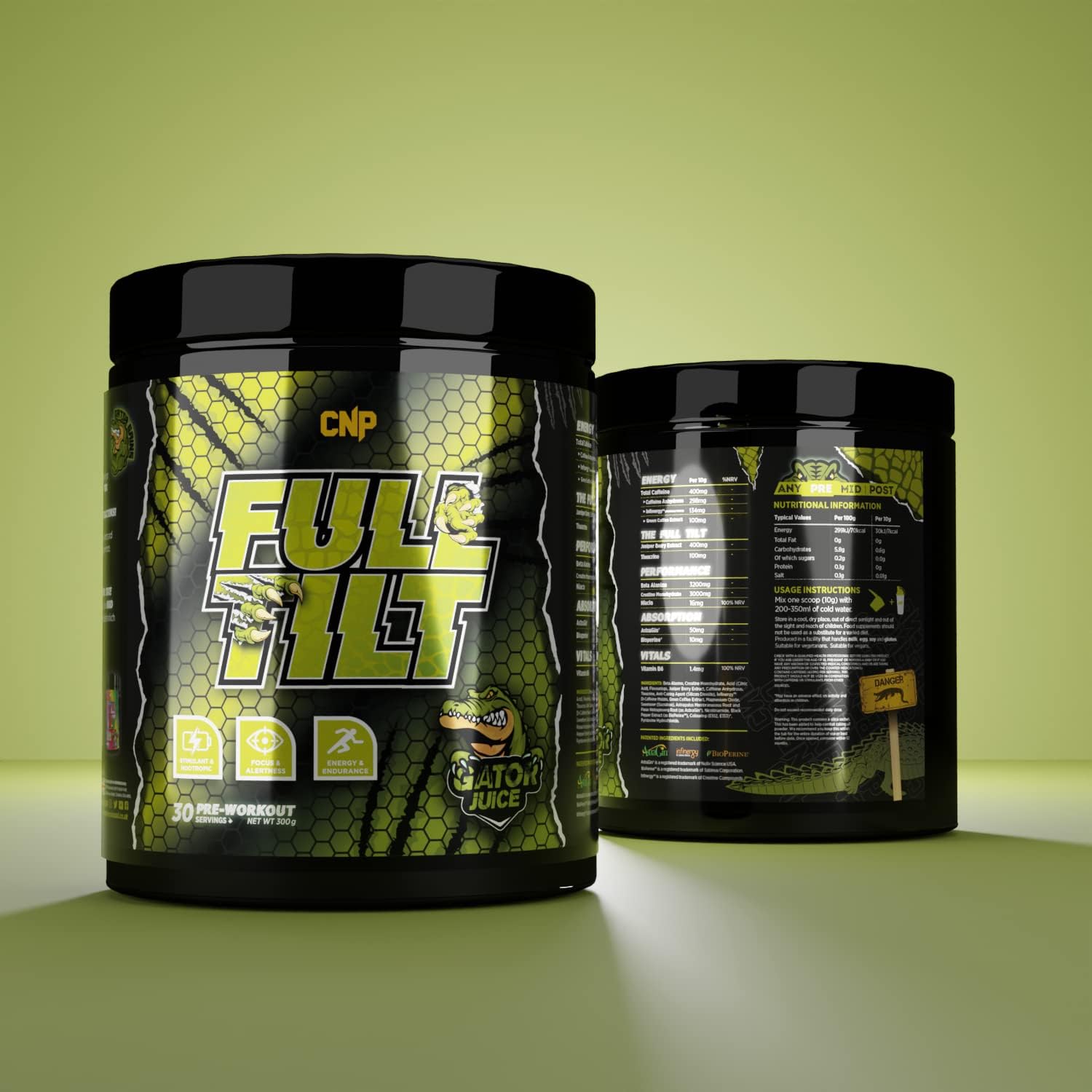 CNP Professional CNP Professional Full Tilt, Strong Pre-Workout, Stimu