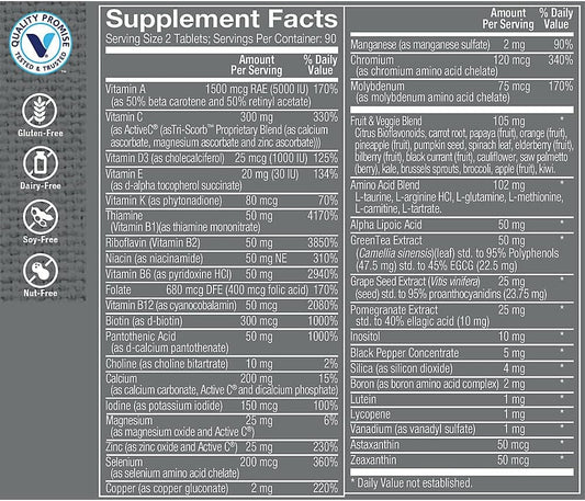 The Vitamin Shoppe Ultimate Man Multivitamin, High Potency Multi - Ene