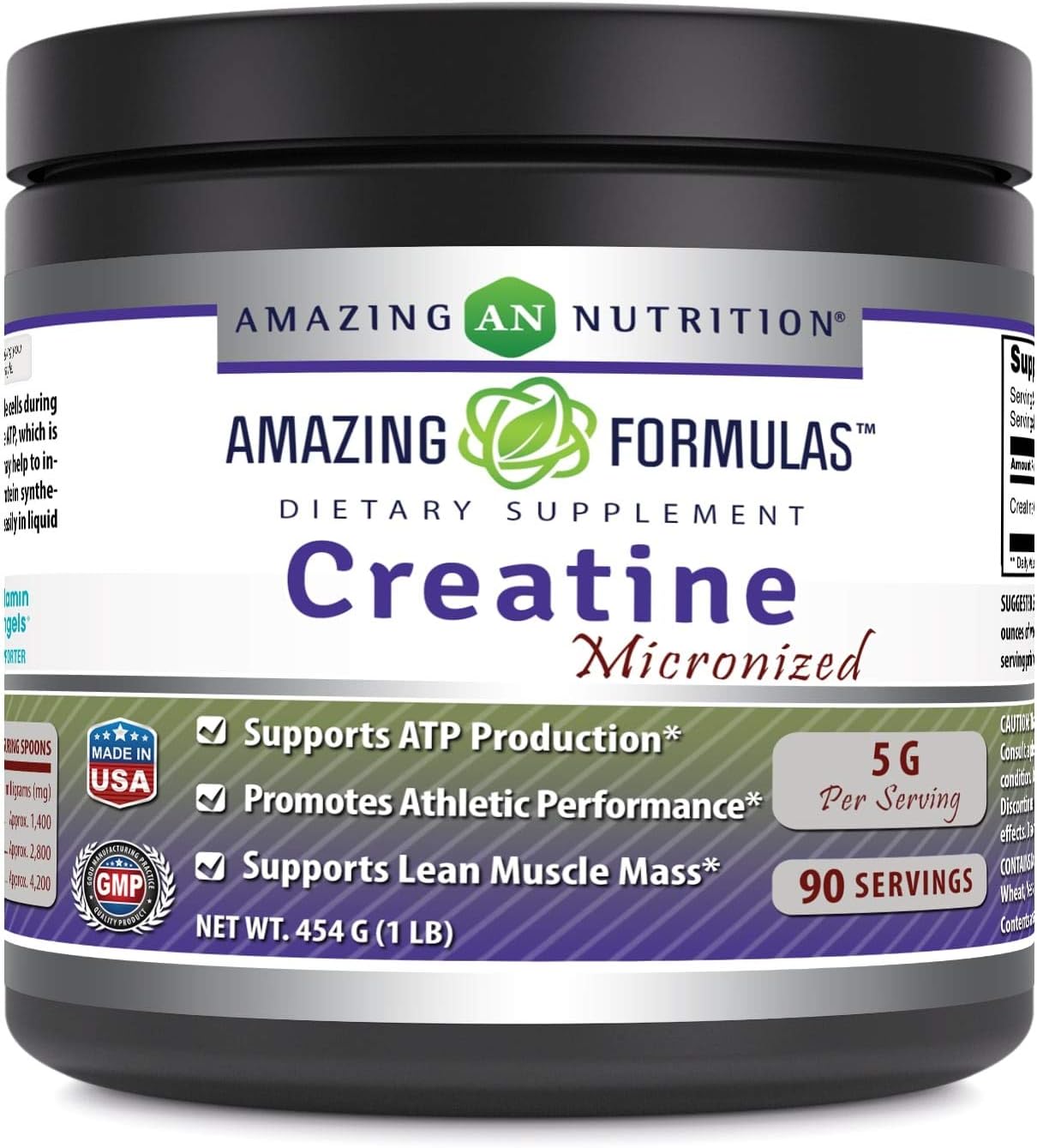 Amazing Formulas Micronized Creatine Monohydrate - 5000 Mg Micronized Creatine Per Serving - Ideal Pre & Post Workout Supplement ( (Unavored))