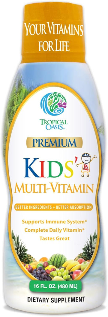 Premium Liquid Multivitamin For Kids | Sugar Free Kids Vitamins | 100%