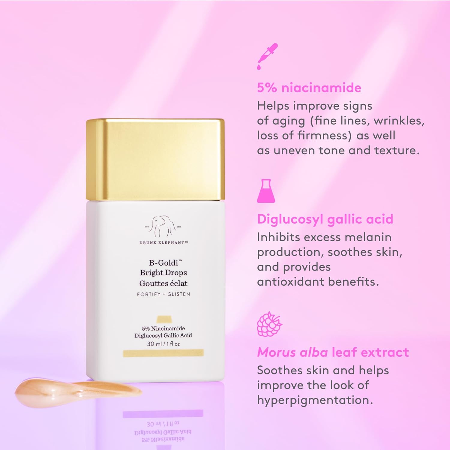 Esupli.com Drunk Elephant B-Goldi Bright Drops - 1 fl oz - Illuminates 