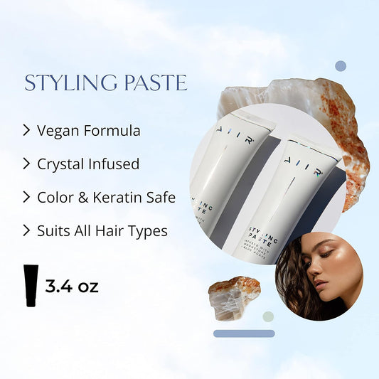 AIIR Styling Hair Paste - Styling Cream for Enhanced Hair Shine - Hair Texturizer and Texture Paste for Hair Styling - Hair Treatment and Hair Styling Products - Hair Styling Cream