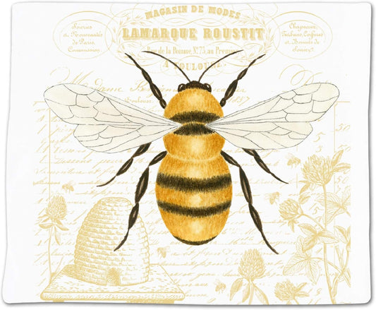  Alice's Cottage Honey Bee Single Flour Sack Towel : Grocery