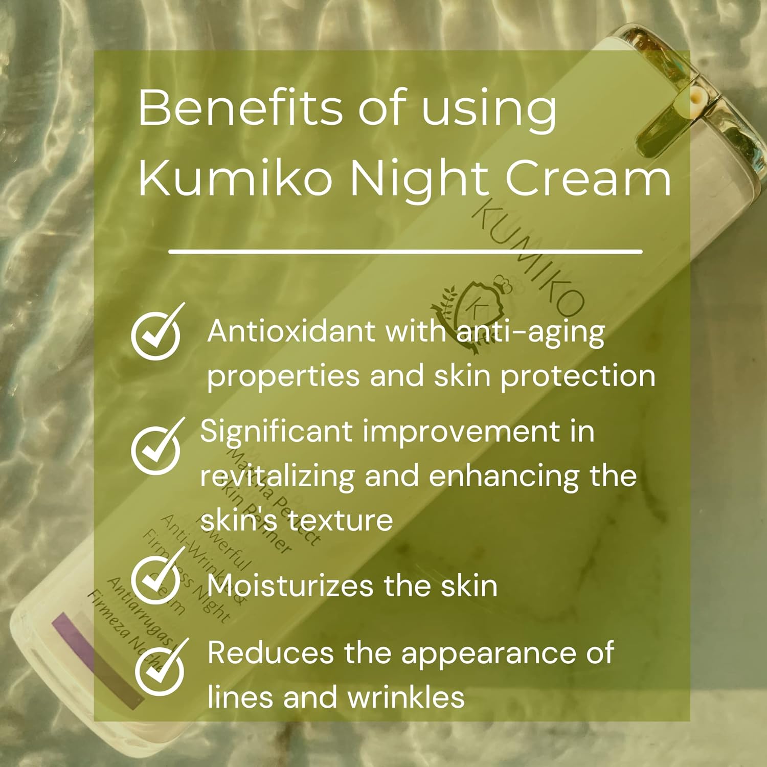 Esupli.com KUMIKO Matcha Perfect Skin Refiner: Powerful Nourishing Day 