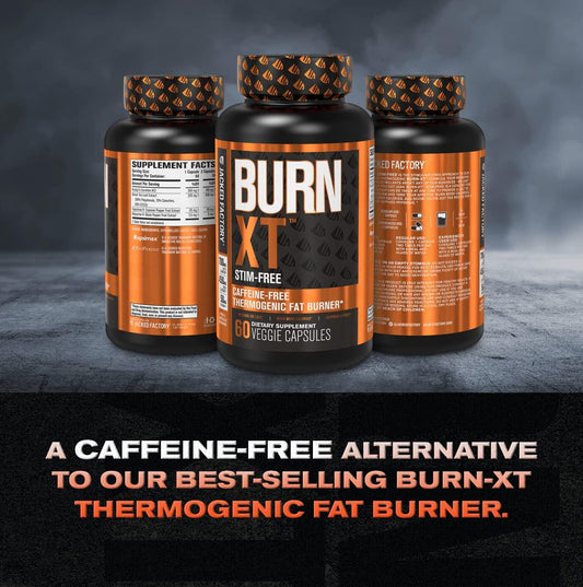 Jacked Factory Burn-XT Stim Free, Caffeine Free Weight Loss Supplement3.21 Ounces