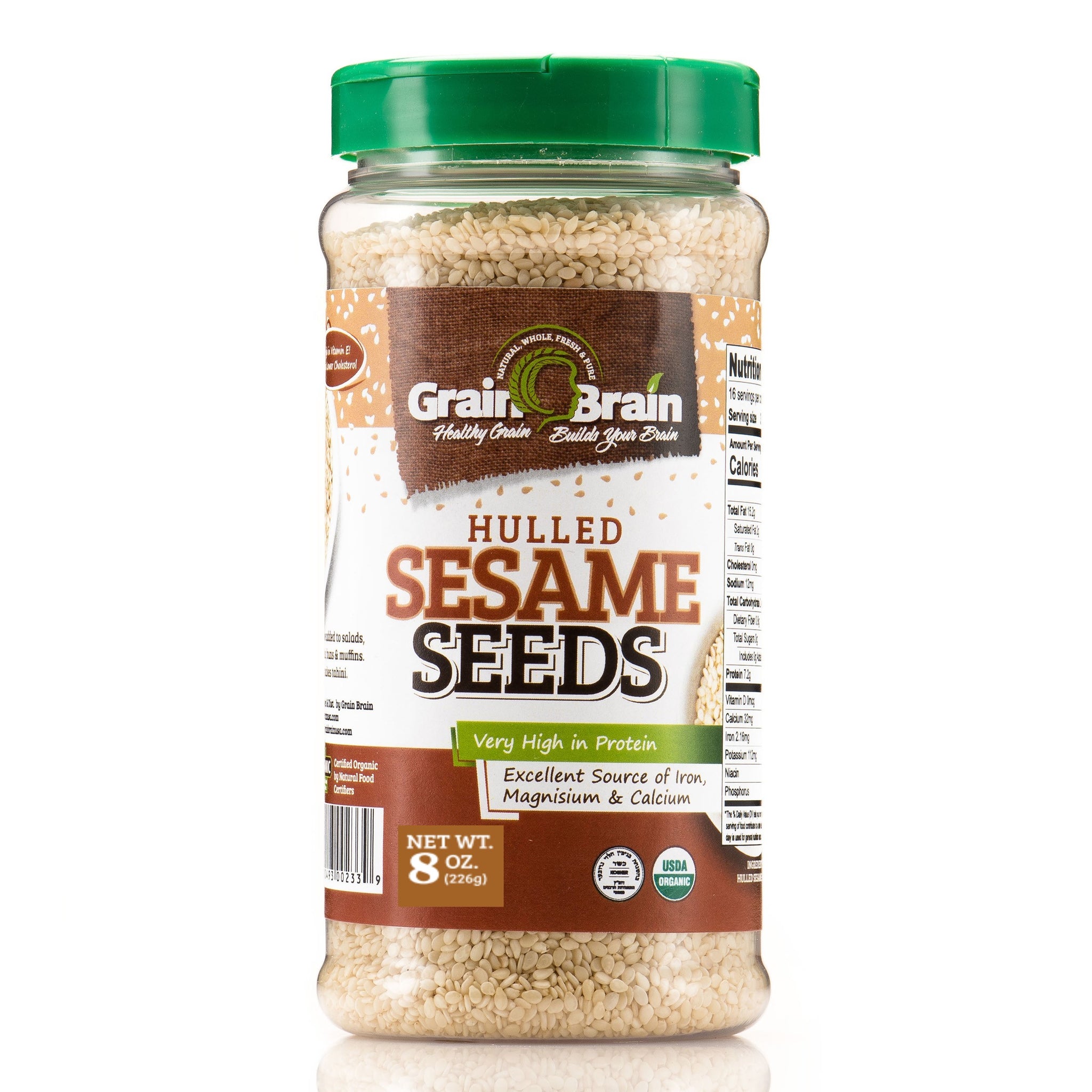 Grain Brain Organic Sesame Seeds (white hulled)