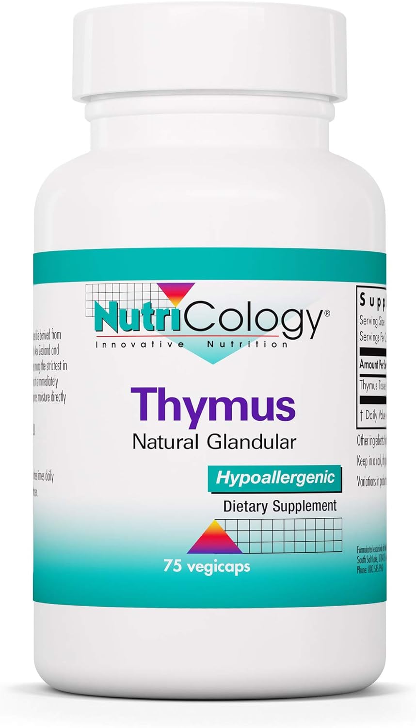 Nutricology Thymus, Vegicaps, 75-Count2.4 Ounces