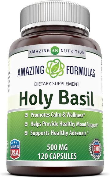 Amazing Formulas Holy Basil Dietary Supplement - 500 mg 120 Capsules P