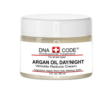 DNA CODE®- Organic Argan Oil Day/Night Wrinke Reduce Cream, w/Argireline, M3000, Apple Stem Cell, Hyaluronic Acid