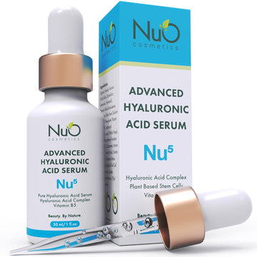 nuorganic Hyaluronic Acid + B5 + Plant Stem Cells: Skin Feels Hydrated, Plumper, Dewy and Rejuvenated - Patented PhytoCellular Science + 5 Multi Molecular HA + 18X More Effective + 100 Hour Hydration + Better Skin in 7 Days