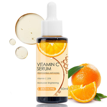 Lanthome Vitamin C Serum for Face, Oganic VC Facial Serums Firm Skin, 1.7   (50 ) with Betaine & Licorice Extract, Pore Minimizer Hydrating Serum