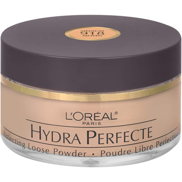 L’Oréal Paris Hydra Perfecte Perfecting Loose Face Powder, Minimizes Pores & Perfects Skin, Sets Makeup, Long-lasting & Lightweight, with Moisturizers to Nourish & Protect Skin, Medium, 0.5 .