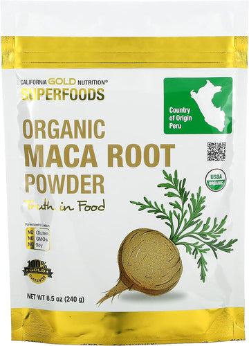 Organic Peruvian Maca Root Powder, USDA Organic, Certified by A Bee Or