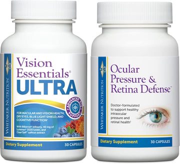 Premium Eye Health Bundle Includes Vision Essentials Ultra f