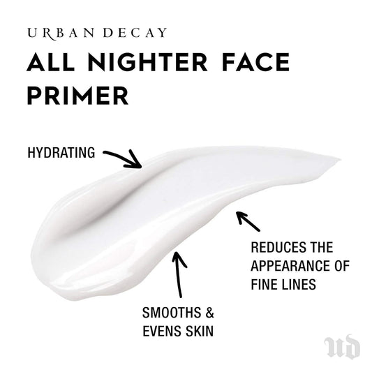 Urban Decay All Nighter Longwear Face Primer - Lightweight, Long-Lasting Formula - Locks Foundation in Place, Smooths & Hydrates Skin