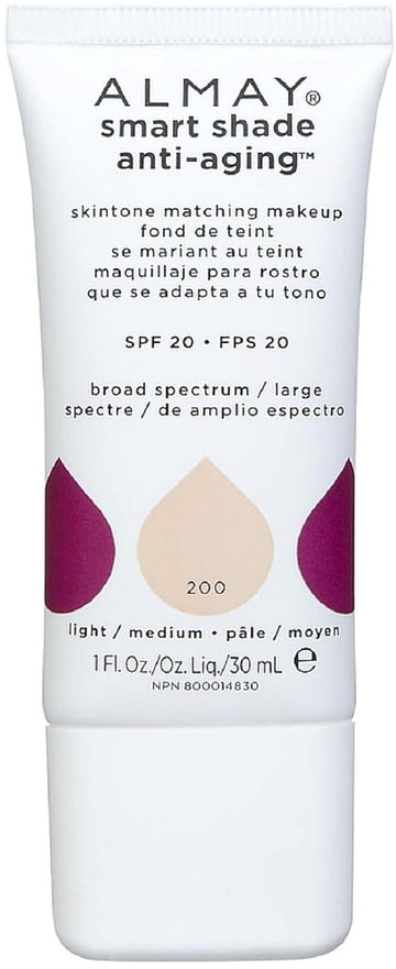 Almay Smart Shade Anti-Aging Skintone Makeup 200 Light/Mediu