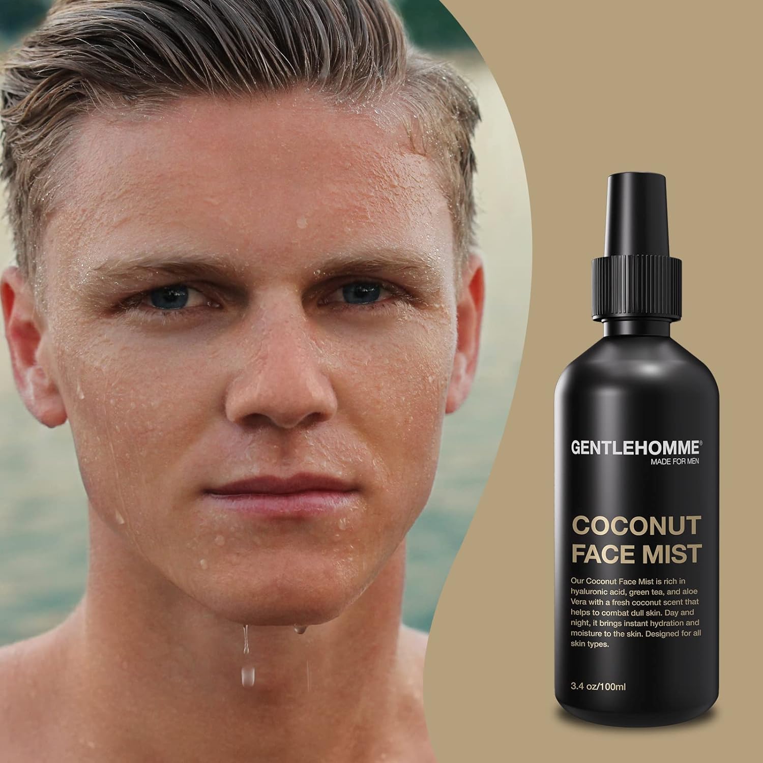 Hyaluronic Acid & Aloe Coconut Face Mist for Men – Hydrating