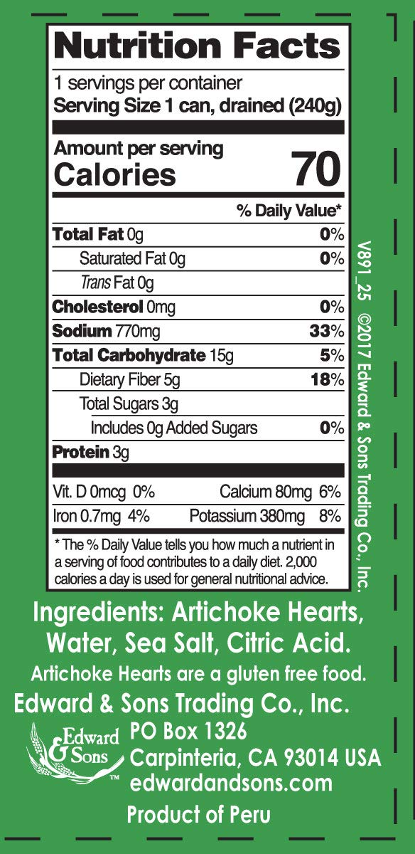 Native Forest Artichoke Hearts Quartered, 14 Ounce Cans (Pack of 6)14 