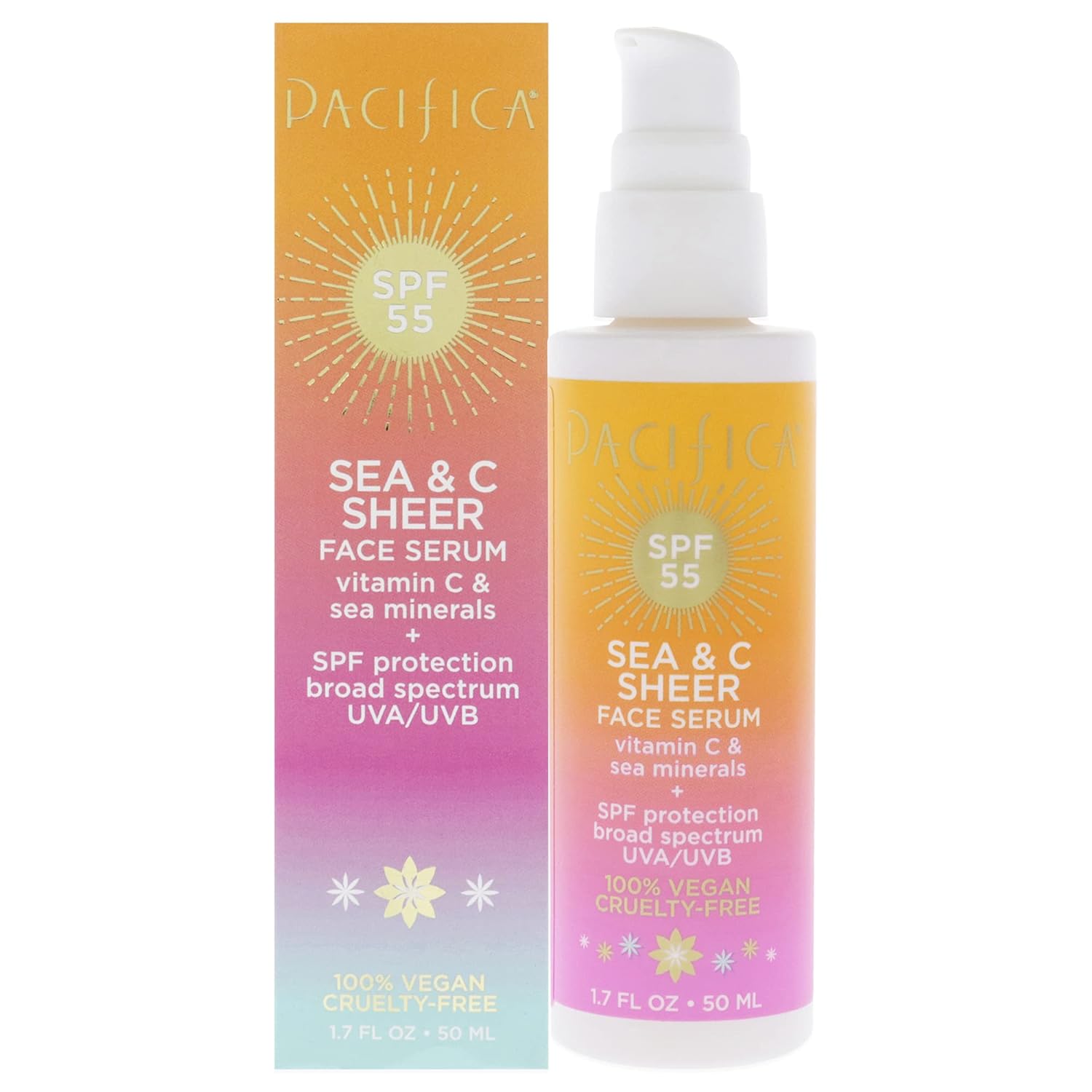 Pacifica Sea and C Sheer Face Serum SPF 55 Serum Unisex 1.7