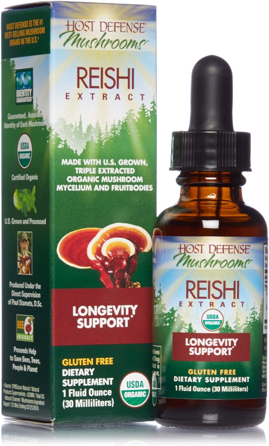 Host Defense, Reishi Extract, Supports General Wellness and Vitality,
