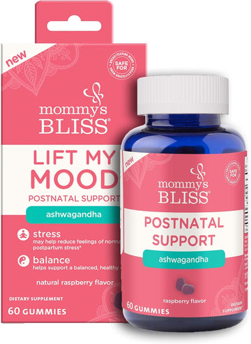 Mommy's Bliss Lift My Mood Postnatal Support Ashwagandha, May Reduce S