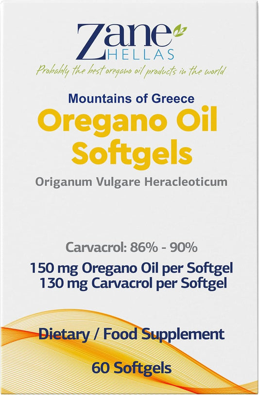 130 mg Carvacrol - 150 mg Oregano Oil per Softgel. World Highest Conce