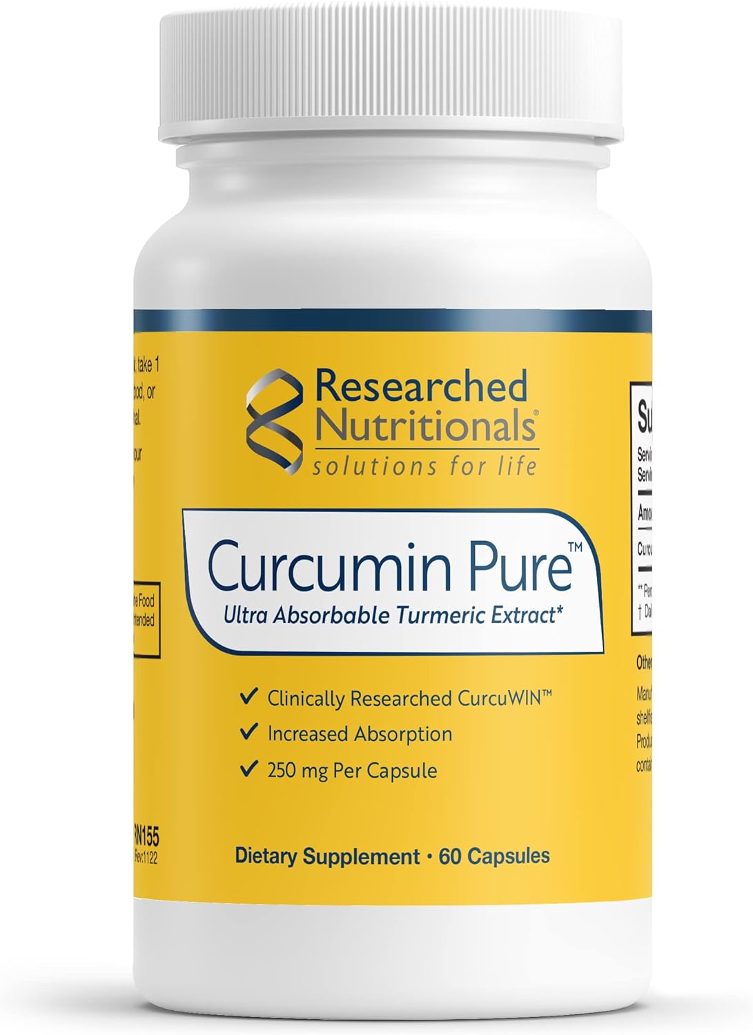Researched Nutritionals Curcumin Pure - Clinically Researched Curcumin