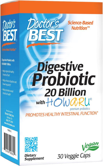 Doctor's Best Probiotic, Non-GMO, Gluten Free, Vegan, 20 Billion Cfu, 1.28 Ounces