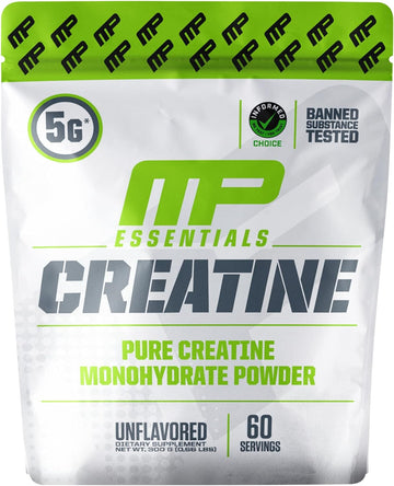 Muscle Pharm Essentials Creatine, Unflavored - Ultra-Pure 100% Creatin