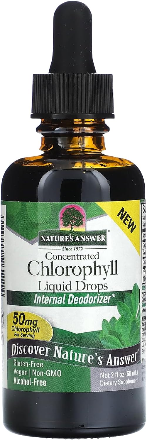 Nature's Answer Alcohol-Free Chlorophyll 50mg 2oz Liquid | Internal De