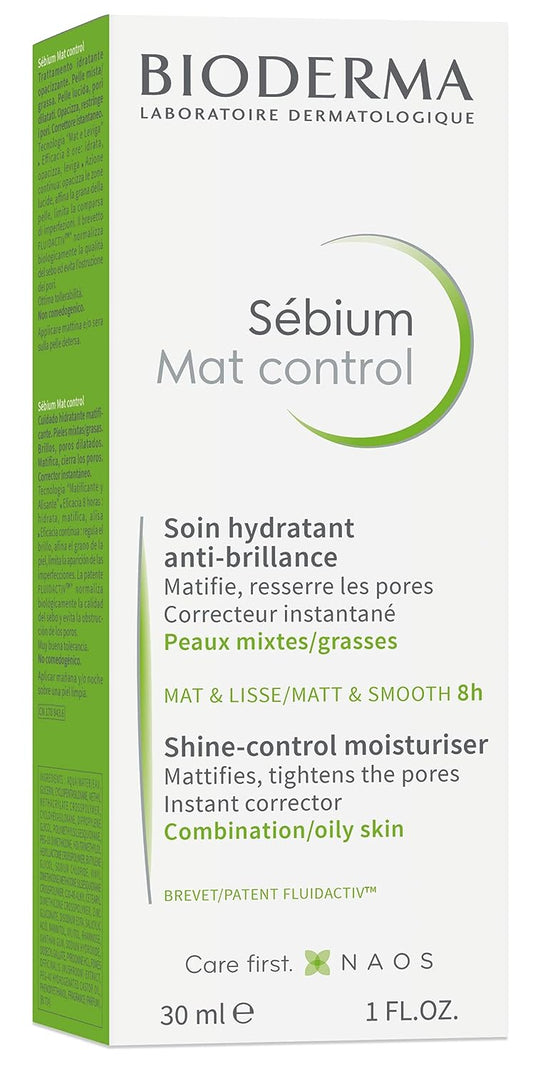 Bioderma - Sébium - Mat Control Cream - Mattifying and moisturizing daily cream - for Combination to Oily Skin - 1 .