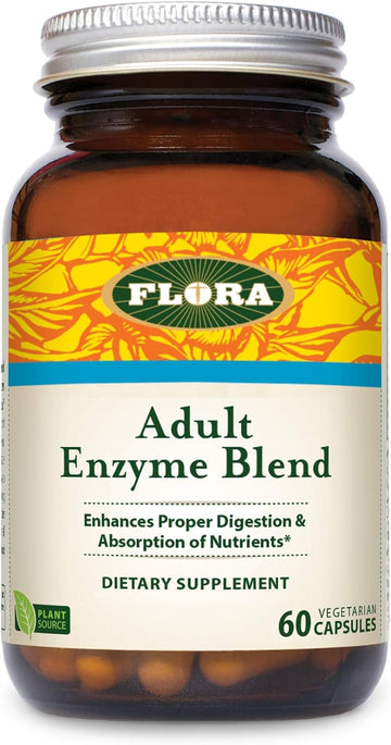 Flora - Adult Enzyme Blend, Aids in Digestion, Enhances Digestion & Ab5.92 Ounces