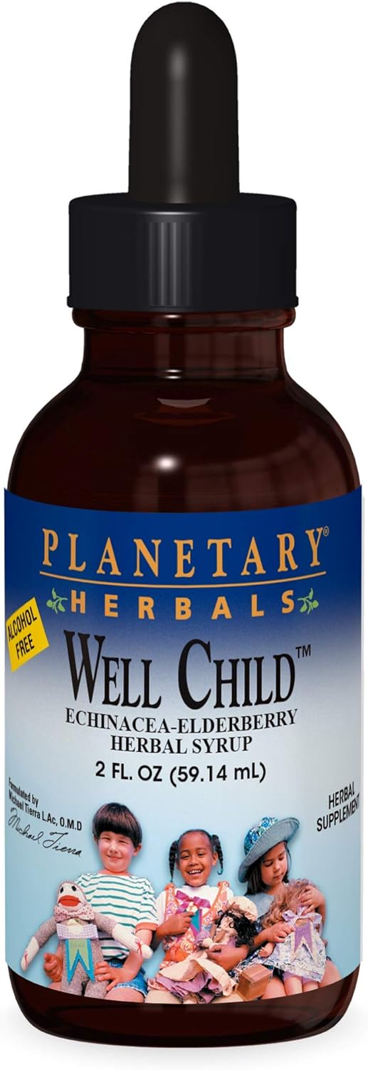 Planetary Herbals Well Child, Alcohol Free 5 ml Echinacea-Elderberry H