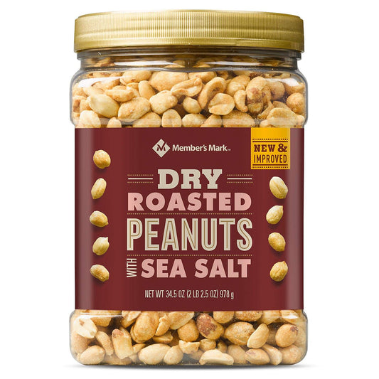 Member's Mark Dry Roasted Peanuts with Sea Salt (34.5 oz.) :