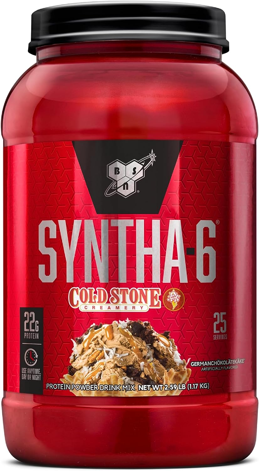 BSN Syntha-6 Whey Protein Powder, Cold Stone Creamery- Germanchkolte