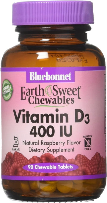 Bluebonnet Nutrition Earthsweet Chew VIT D3 400 IU, 90 CT
