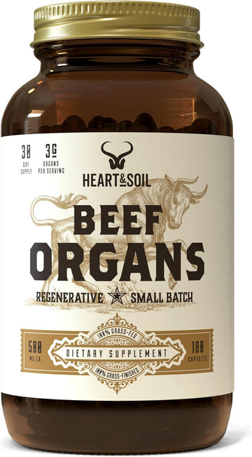 HEART & SOIL Beef Organs Complex ? Grass Fed Liver, Heart, Kidney, Pan