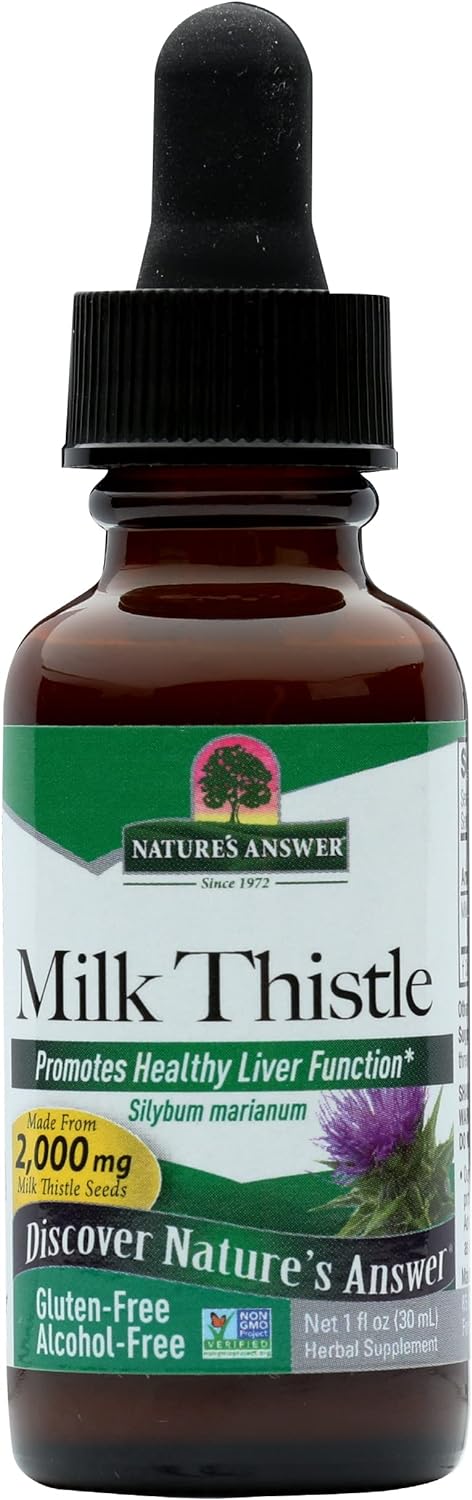 Nature'S Answer Milk Thistle Extract, Alcohol Free, Cruelty Free, 1 Fl
