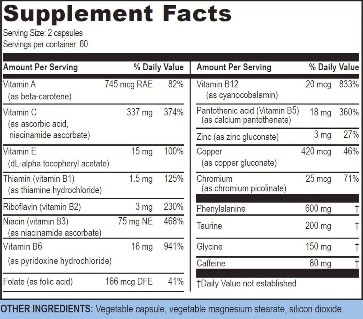  Life Enhancement Blast Caps | with B12, Niacin, Caffeine, T