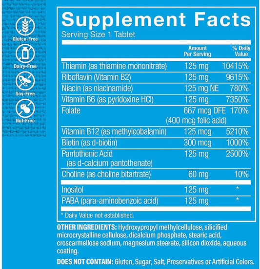 BComplex 125 ? Supports Energy Production, Nervous System Function Nut